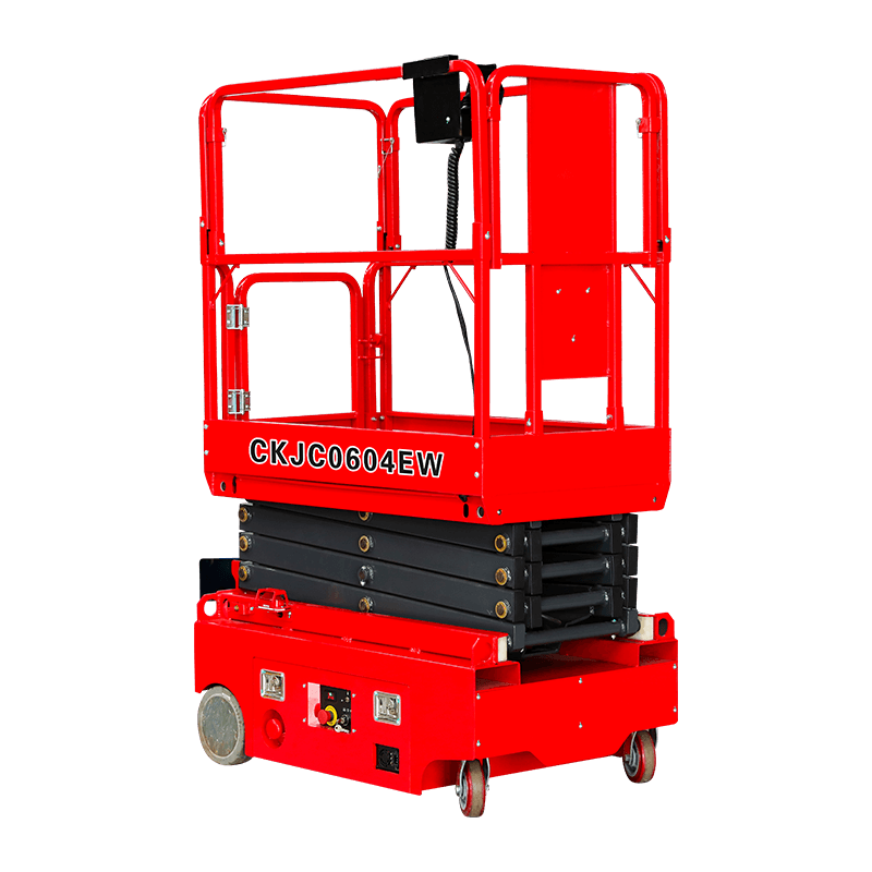 CKJC0705EW CKJC0604EW CKJC0503EW Mini elektrische mobiele schaarlift met universeel wiel 